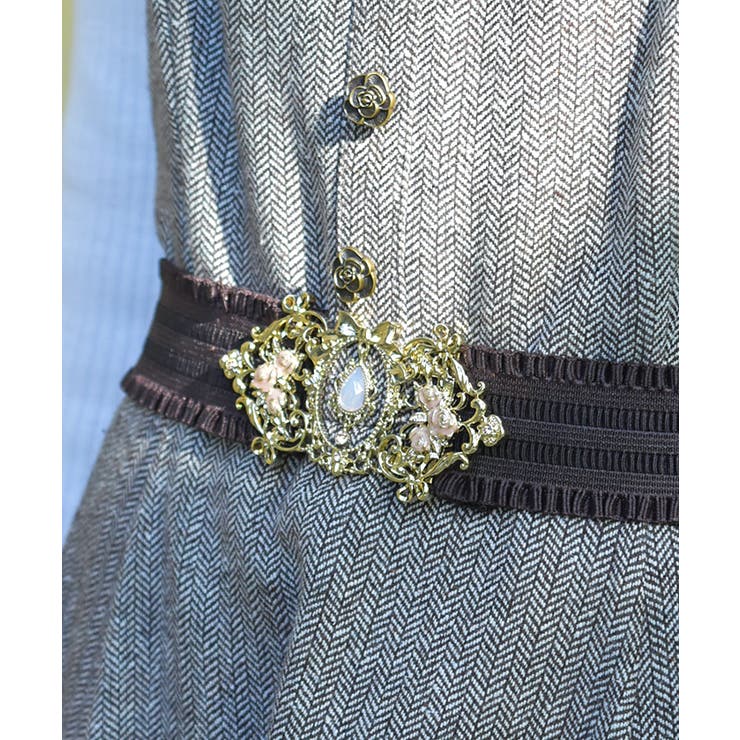 ピンク | オーナメントローズゴムベルト | axes femme