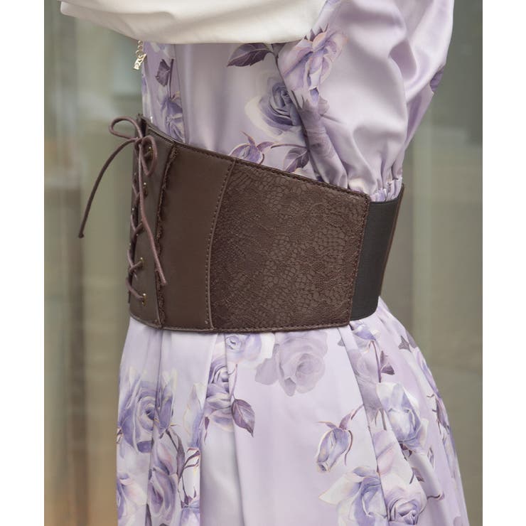 レースアップコルセットベルト | axes femme | 詳細画像2 