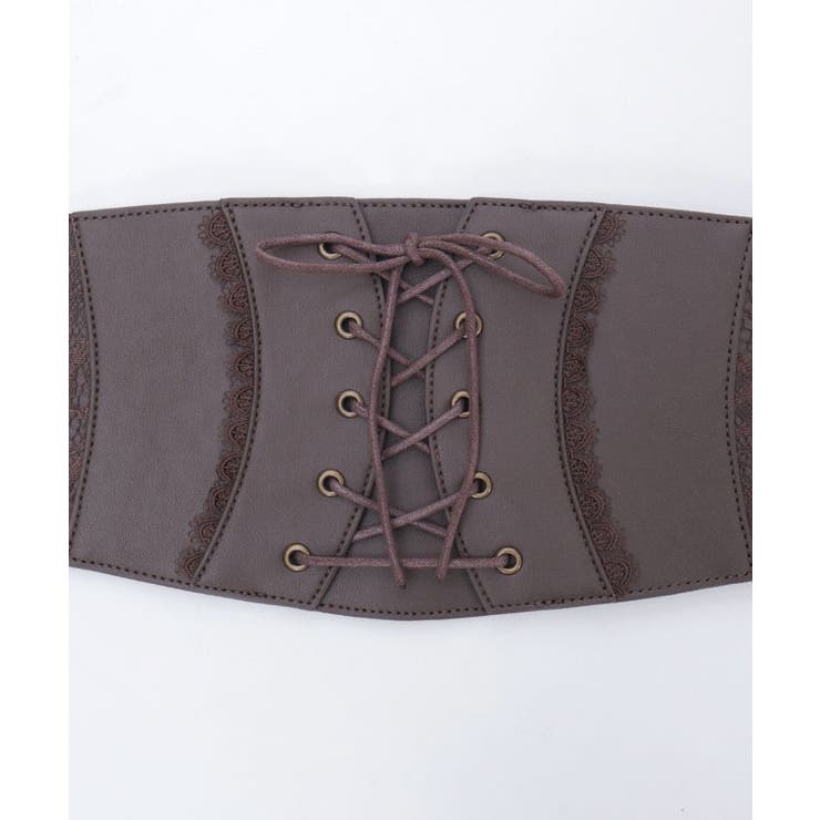 レースアップコルセットベルト | axes femme | 詳細画像20 