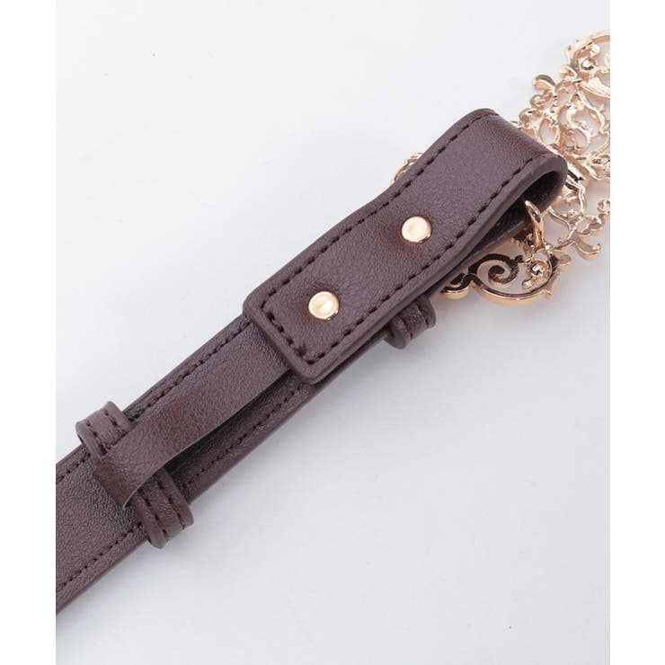 蝶モチーフバックル合皮ベルト | axes femme | 詳細画像18 