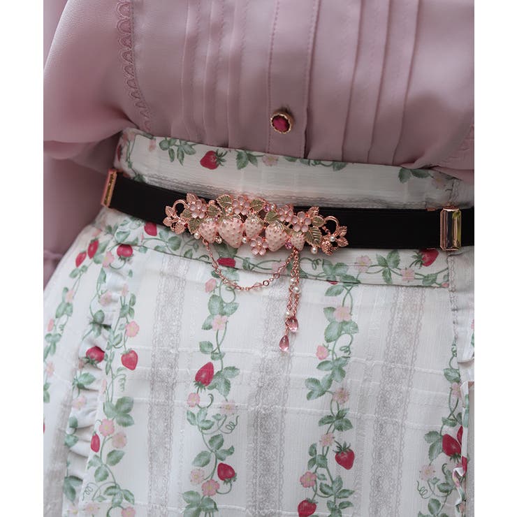 苺モチーフ細ゴムベルト | axes femme | 詳細画像2 