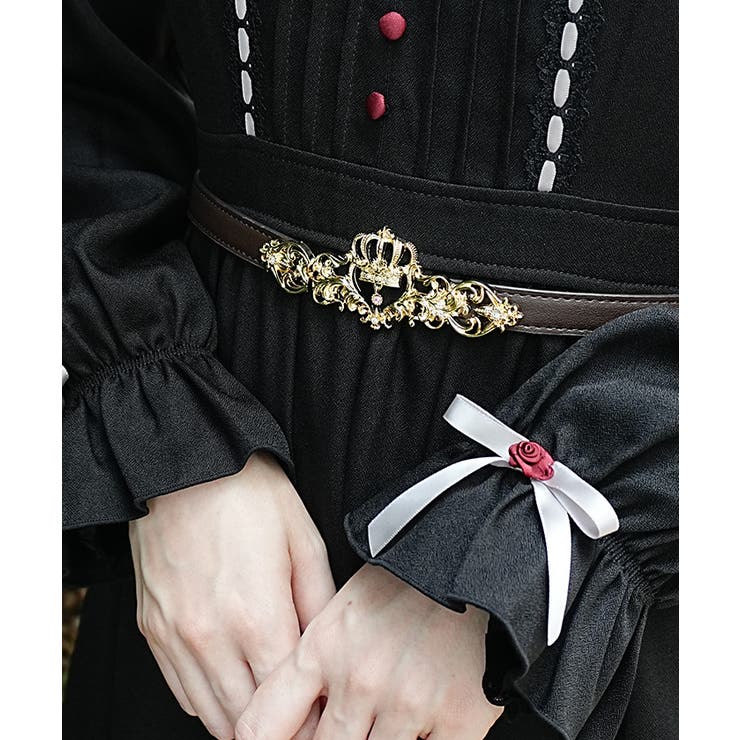 クラウン装飾スライド細ベルト | axes femme | 詳細画像2 