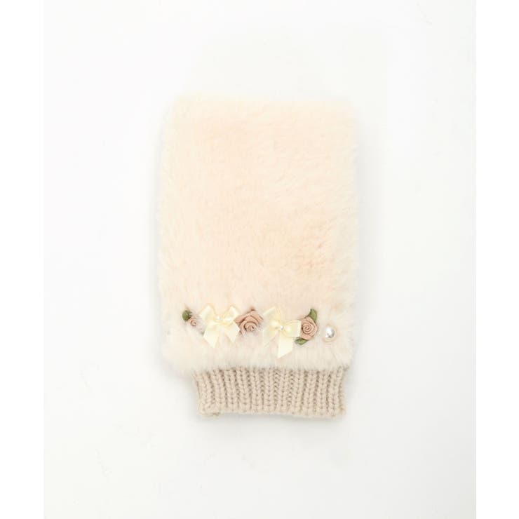 巻きバラ×リボンファー手袋 | axes femme | 詳細画像15 