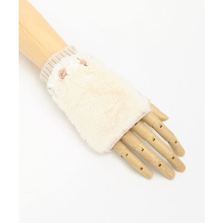 巻きバラ×リボンファー手袋 | axes femme | 詳細画像18 