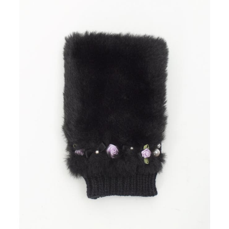 巻きバラ×リボンファー手袋 | axes femme | 詳細画像22 