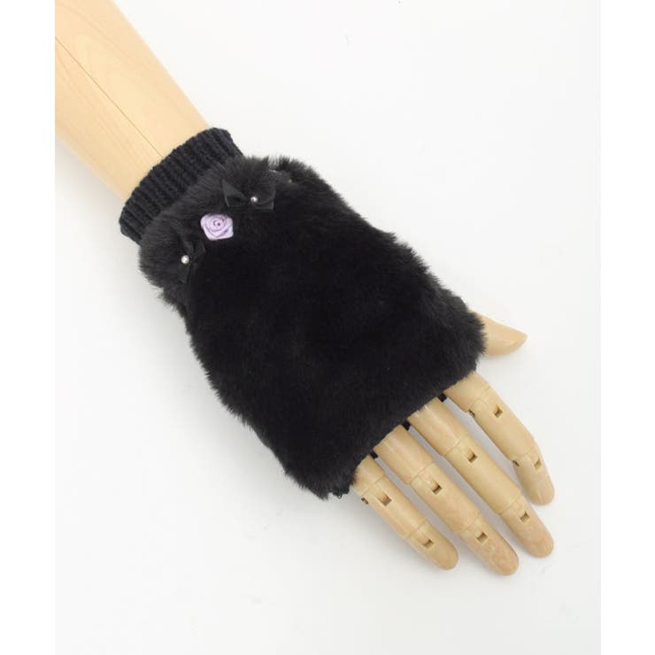 巻きバラ×リボンファー手袋 | axes femme | 詳細画像25 