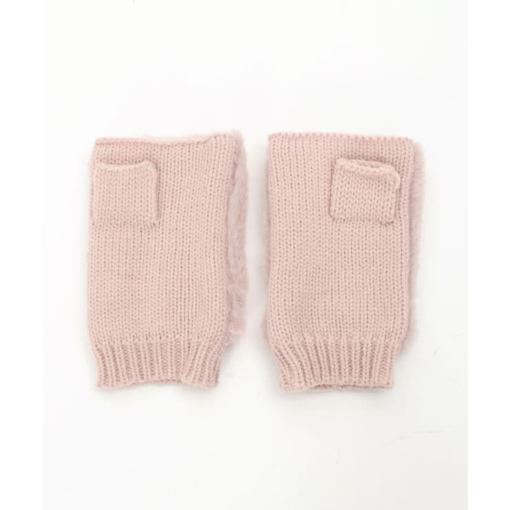 巻きバラ×リボンファー手袋 | axes femme | 詳細画像7 