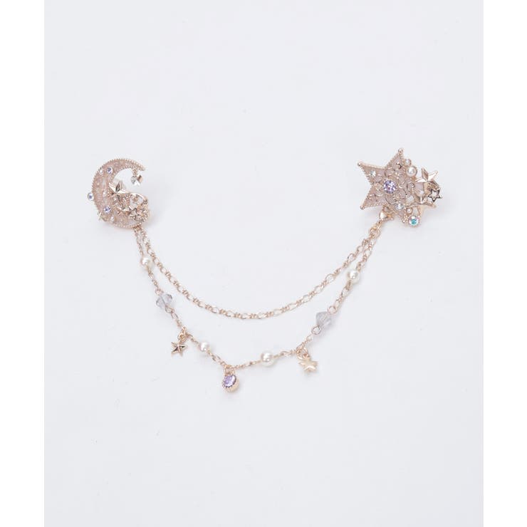 月×星装飾ストールクリップ | axes femme | 詳細画像2 