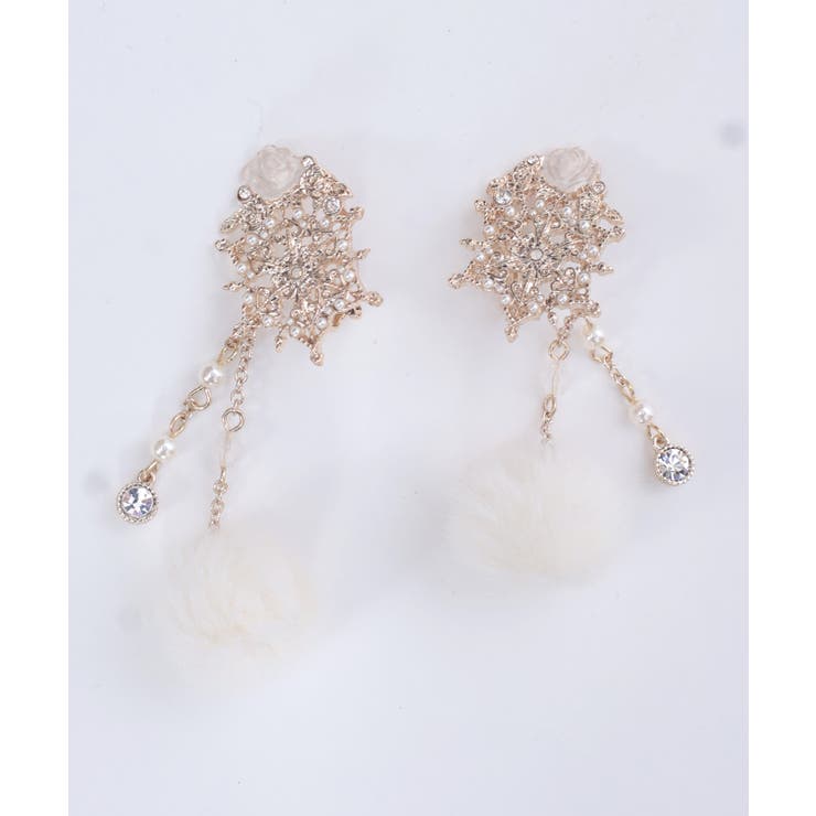 雪薔薇モチーフ襟クリップ | axes femme | 詳細画像21 