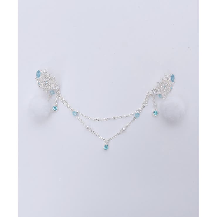 雪薔薇モチーフ襟クリップ | axes femme | 詳細画像7 