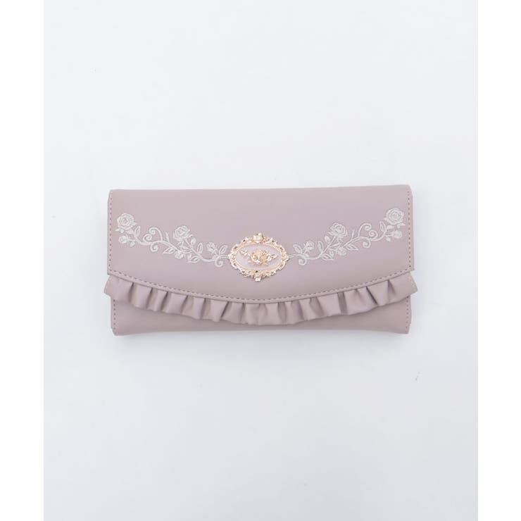 ローズ刺繍フリル長財布 | axes femme | 詳細画像17 