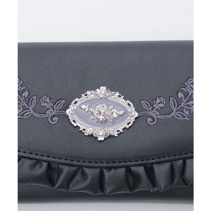 ローズ刺繍フリル長財布 | axes femme | 詳細画像8 