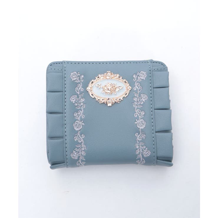 ローズ刺繍フリルミニ財布 | axes femme | 詳細画像12 