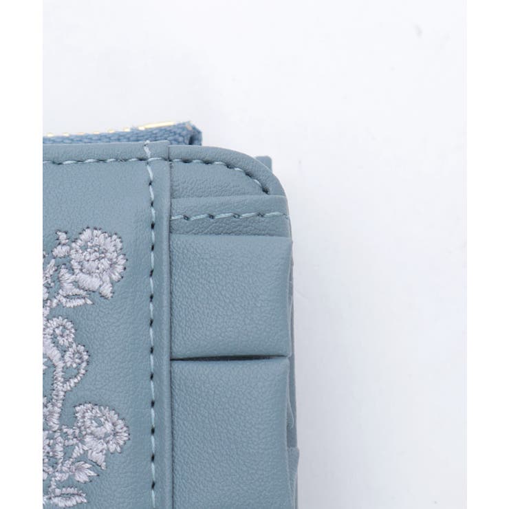ローズ刺繍フリルミニ財布 | axes femme | 詳細画像14 