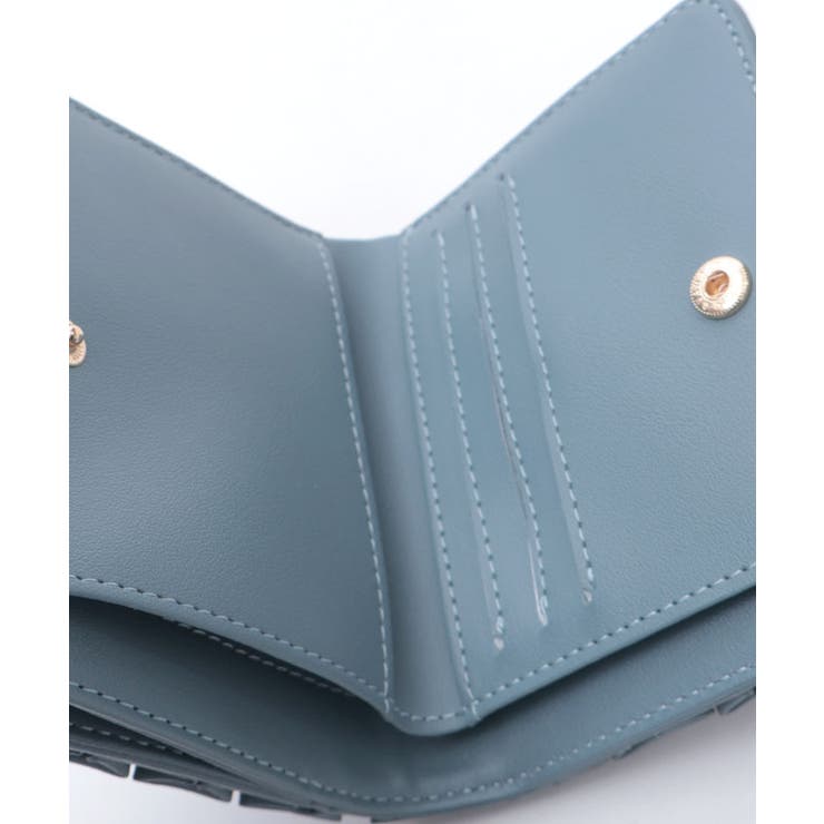 ローズ刺繍フリルミニ財布 | axes femme | 詳細画像16 