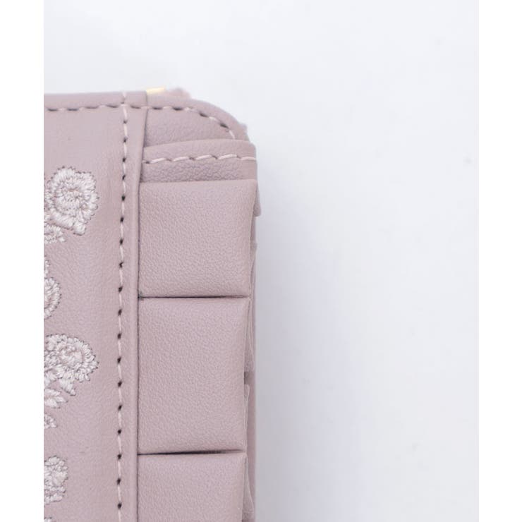 ローズ刺繍フリルミニ財布 | axes femme | 詳細画像21 