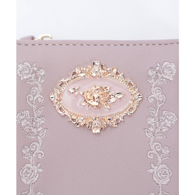 ローズ刺繍フリルミニ財布 | axes femme | 詳細画像22 