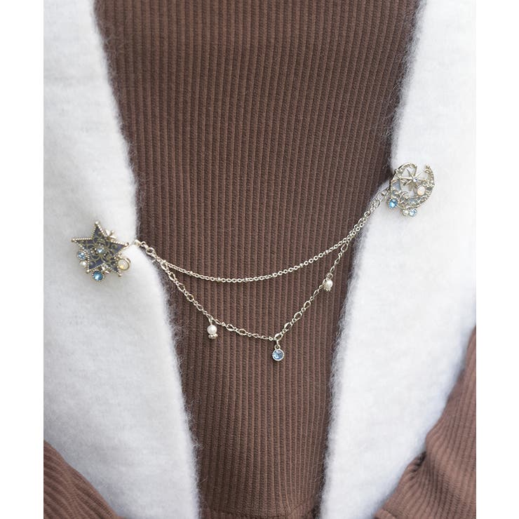 シルバー | 月×星モチーフマルチクリップ | axes femme