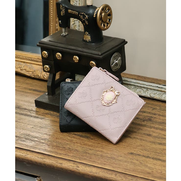 ローズキルト型押しミニ財布[品番：IGAW0004740]｜axes femme