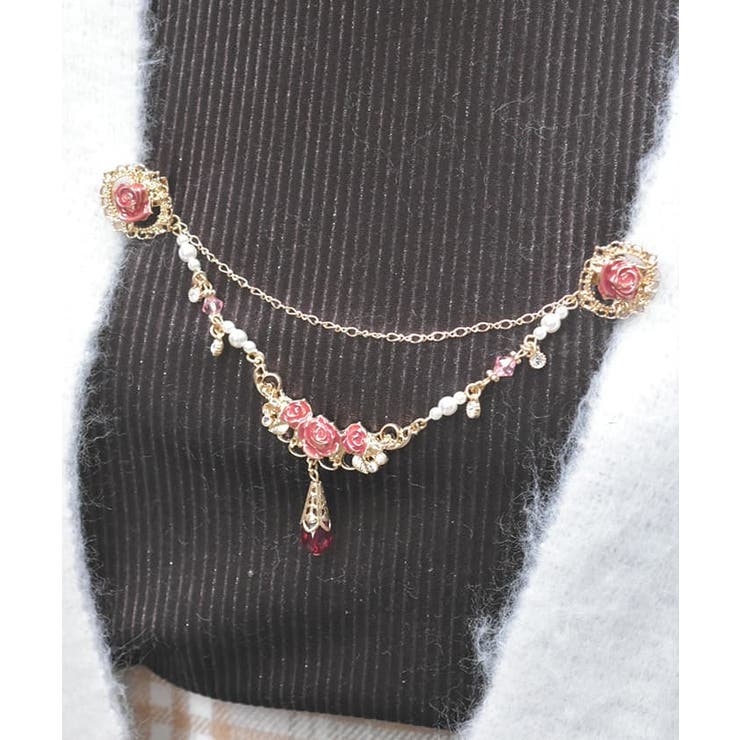 薔薇ビジューストールクリップ[品番：IGAW0005694]｜axes femme