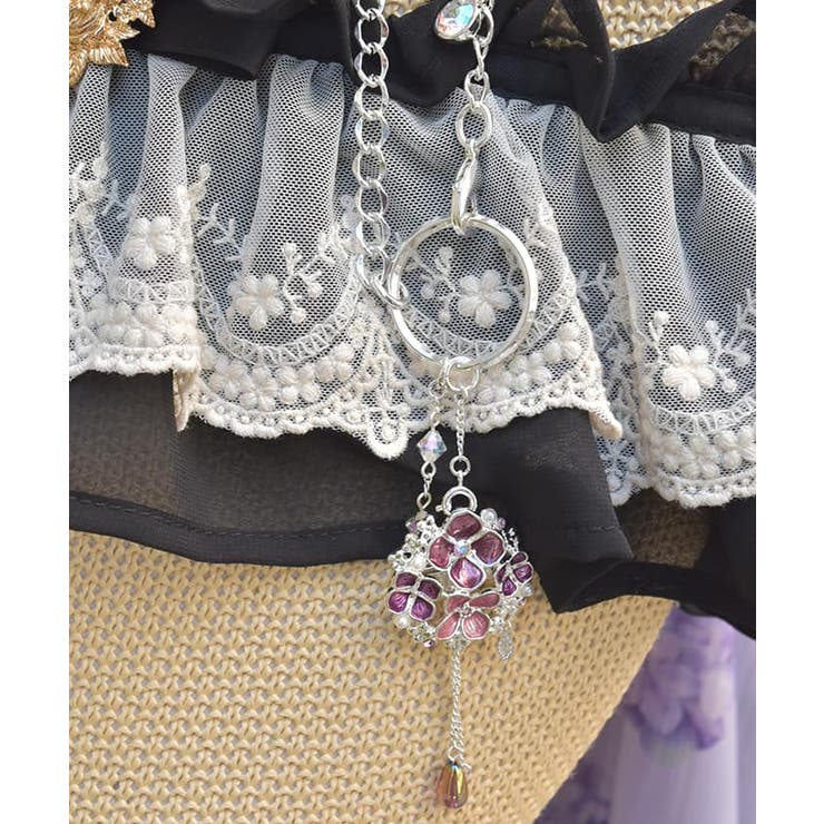 シルバー | 紫陽花ブローチバッグチャーム | axes femme