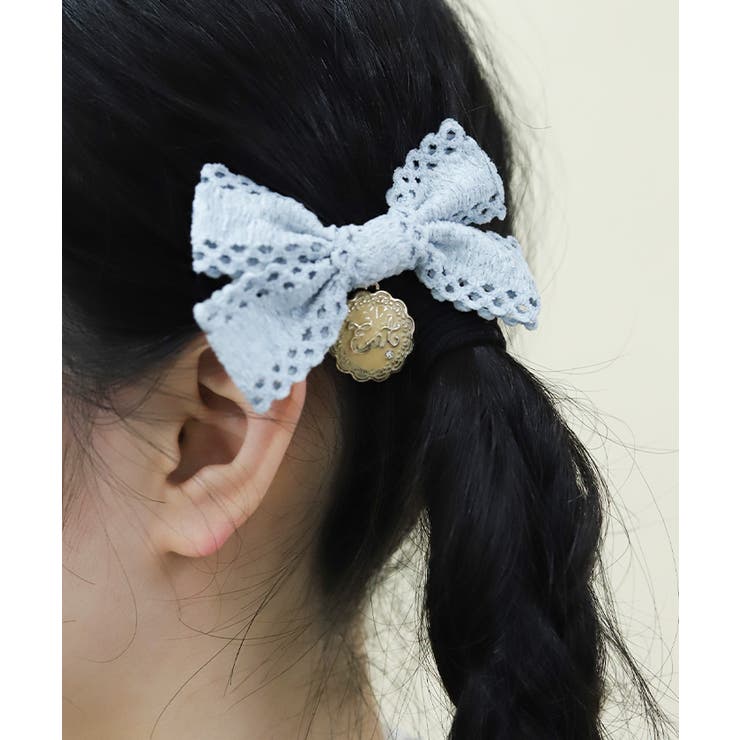 サックス | 【2個セット】ワンダーガトーリボンクリップ | axes femme