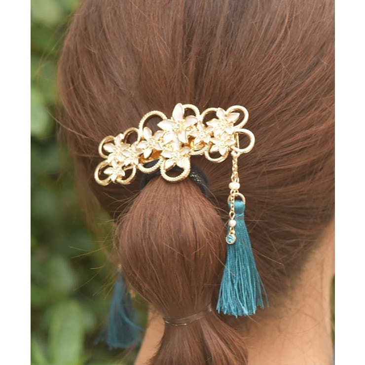 ジャスミンヘアクリップ[品番：IGAW0005335]｜axes femme（アクシーズ