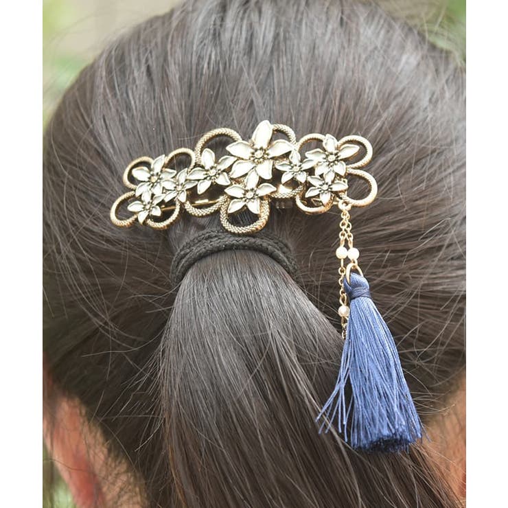 axes femme ジャスミン襟＆イヤークリップ＆ヘアクリップ4点セット ジャスミン襟＆イヤークリップ[品番：IGAW0005336]｜axes femme