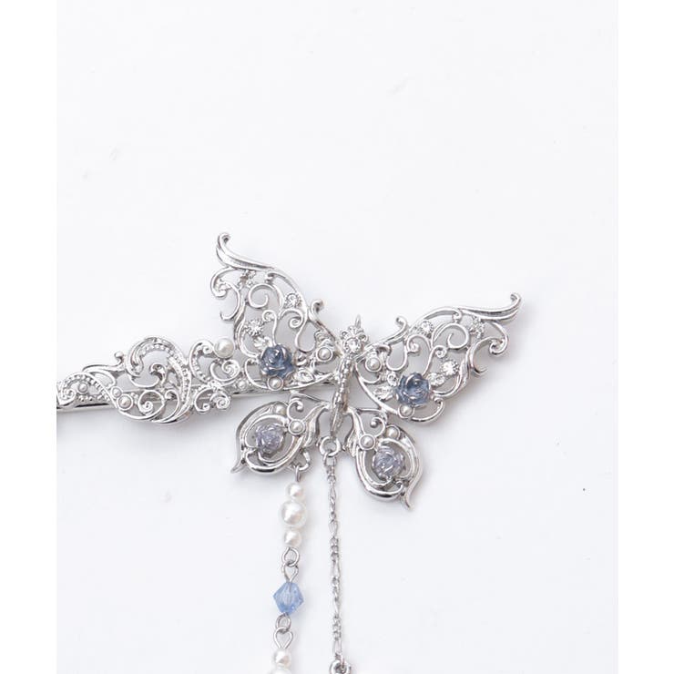 薔薇装飾蝶々かんざし[品番：IGAW0006129]｜axes femme