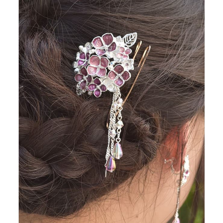 紫陽花モチーフかんざし[品番：IGAW0006462]｜axes femme