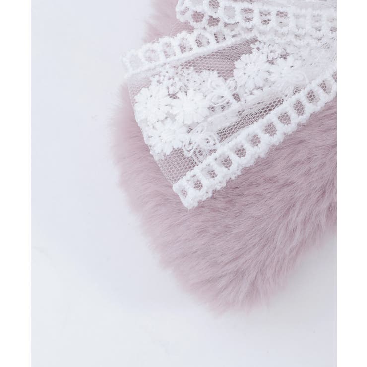 レース×ファーリボンクリップ | axes femme | 詳細画像13 