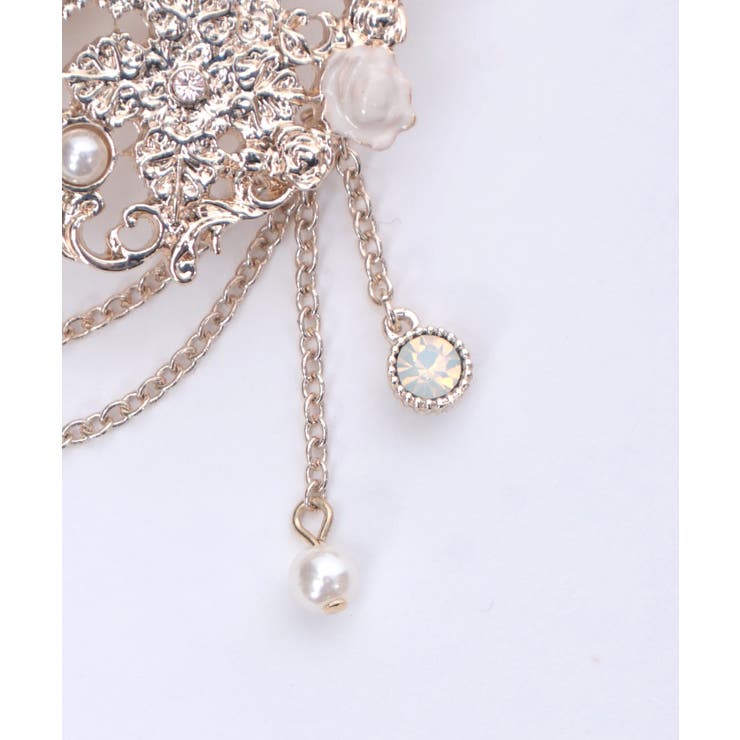 雪薔薇モチーフヘアクリップ | axes femme | 詳細画像12 