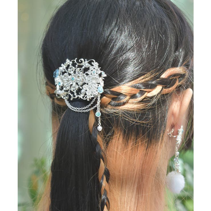 雪薔薇モチーフヘアクリップ | axes femme | 詳細画像2 