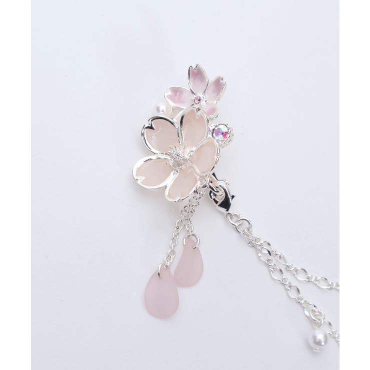 桜モチーフ襟クリップ＆イヤリング | axes femme | 詳細画像13 