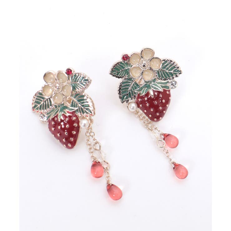 苺モチーフ襟クリップ＆イヤリング | axes femme | 詳細画像10 