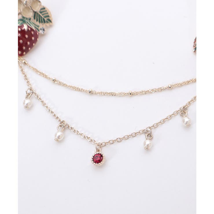 苺モチーフ襟クリップ＆イヤリング | axes femme | 詳細画像9 