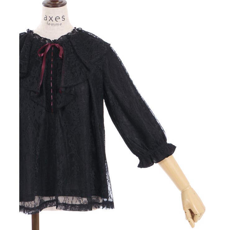 リボン付レースフリルコート | レディース服・レディース