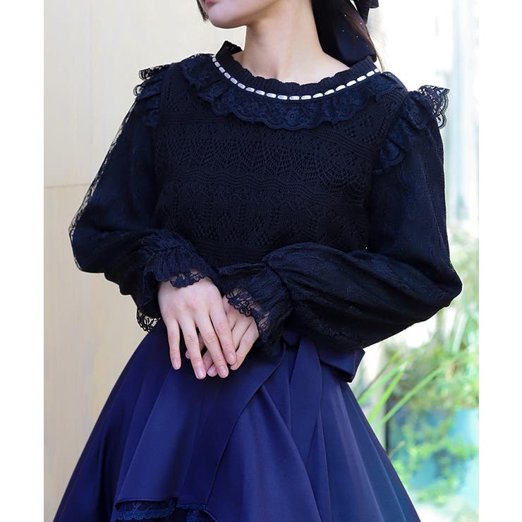 レース編みニット | axes femme | 詳細画像11 