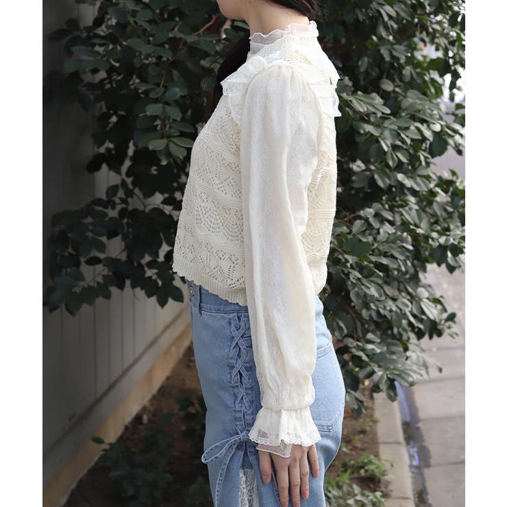 レース編みニット | axes femme | 詳細画像12 