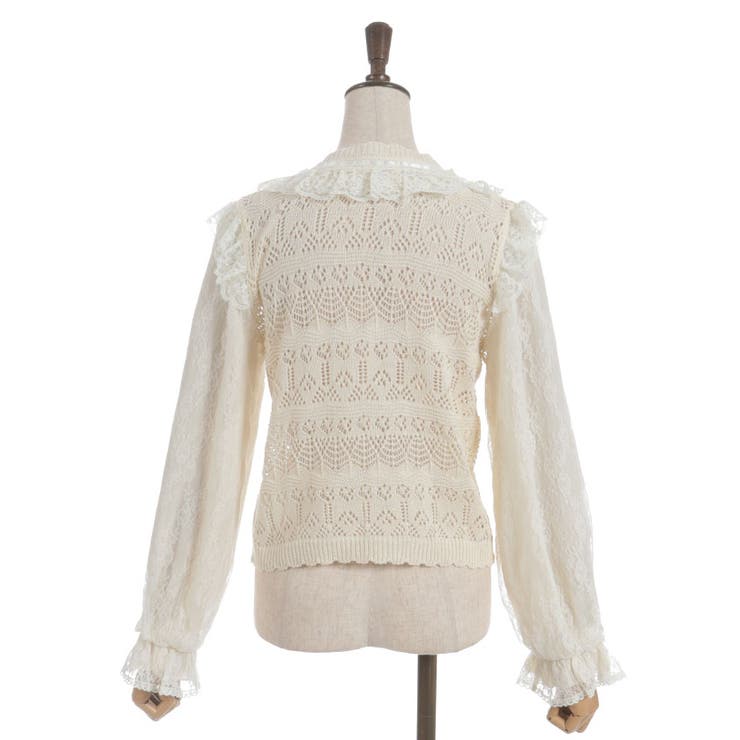 レース編みニット | axes femme | 詳細画像19 