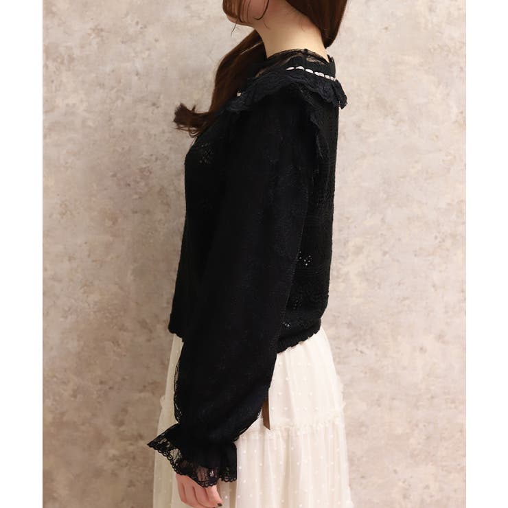 レース編みニット | axes femme | 詳細画像2 