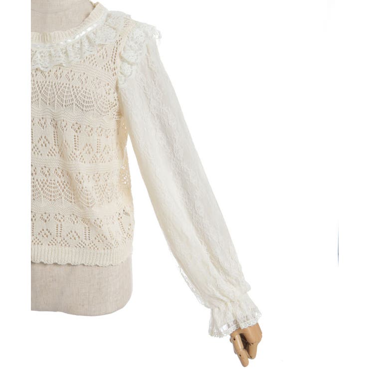 レース編みニット | axes femme | 詳細画像21 