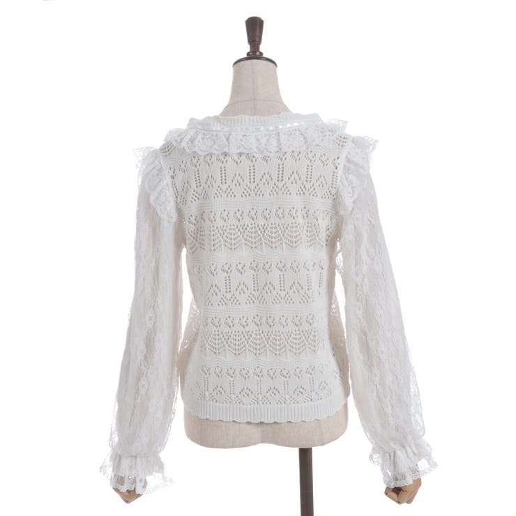 レース編みニット | axes femme | 詳細画像24 