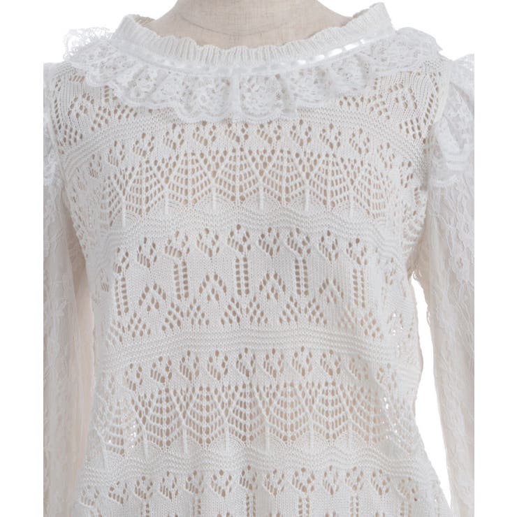 レース編みニット | axes femme | 詳細画像25 