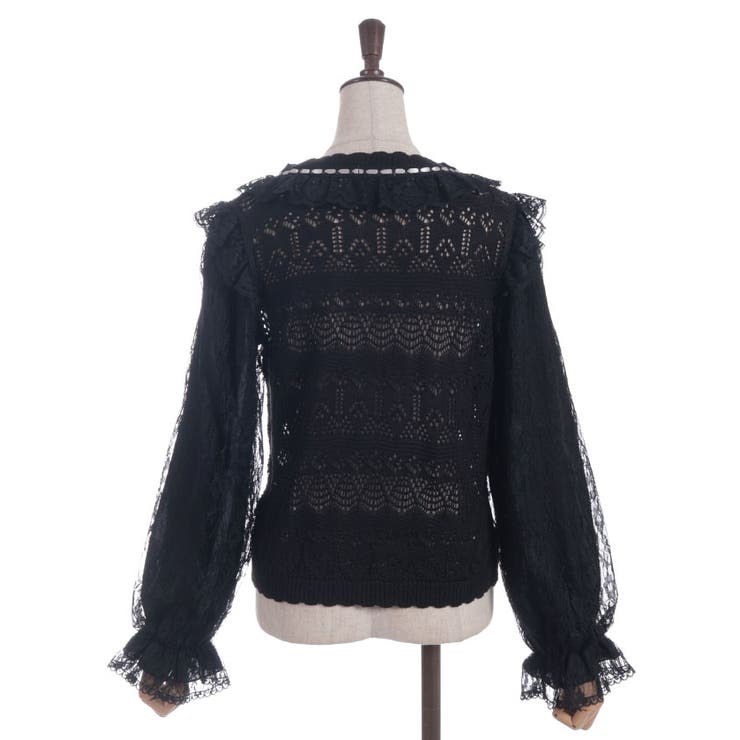 レース編みニット | axes femme | 詳細画像30 