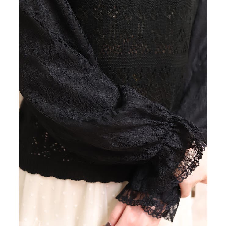 レース編みニット | axes femme | 詳細画像9 