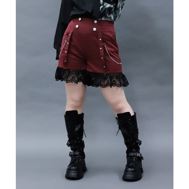 レースフリルショートパンツ | axes femme | 詳細画像1 