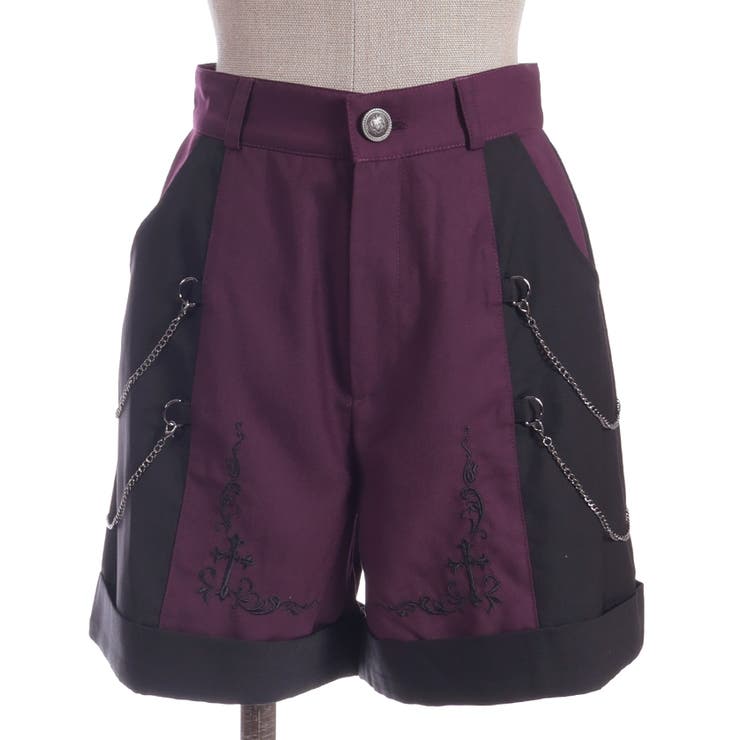 刺繍バイカラーショートパンツ | axes femme | 詳細画像19 