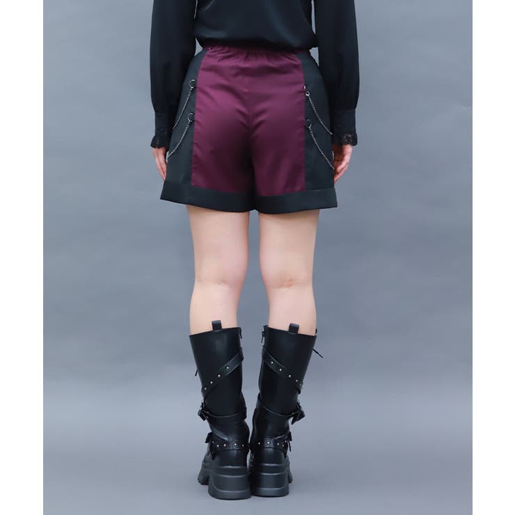 刺繍バイカラーショートパンツ | axes femme | 詳細画像3 