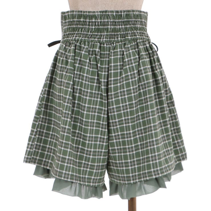 チェックタックキュロット[品番：IGAW0001232]｜axes femme